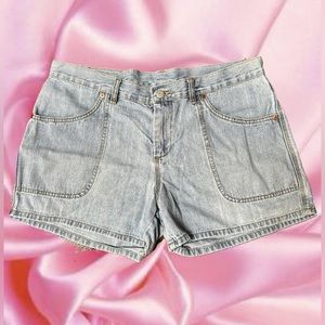 Vintage 1990s Early 2000s Y2K Ralph Lauren Light Jean Shorts 5 Pocket Sz 12